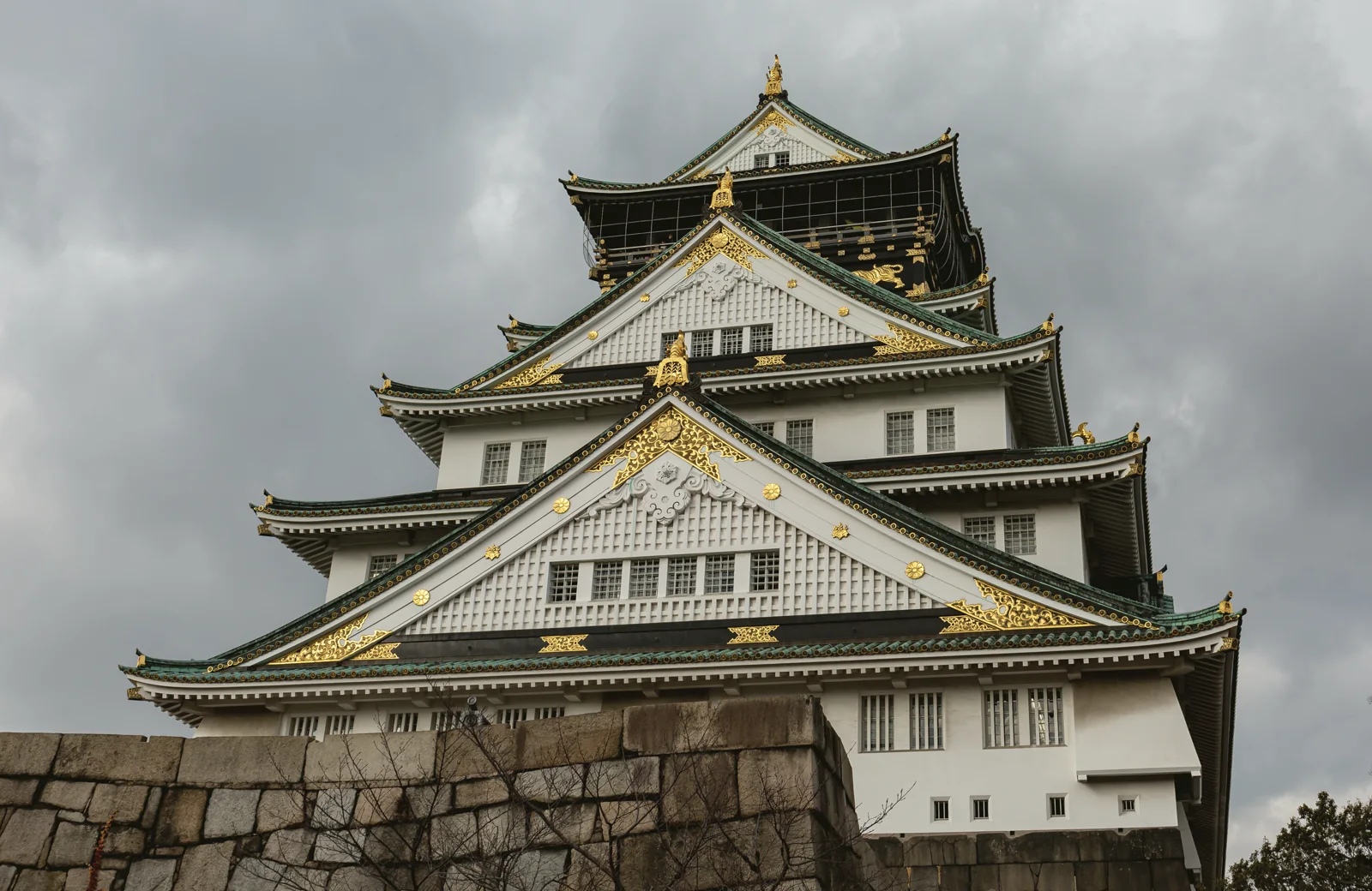 大阪城天守閣の実写写真
