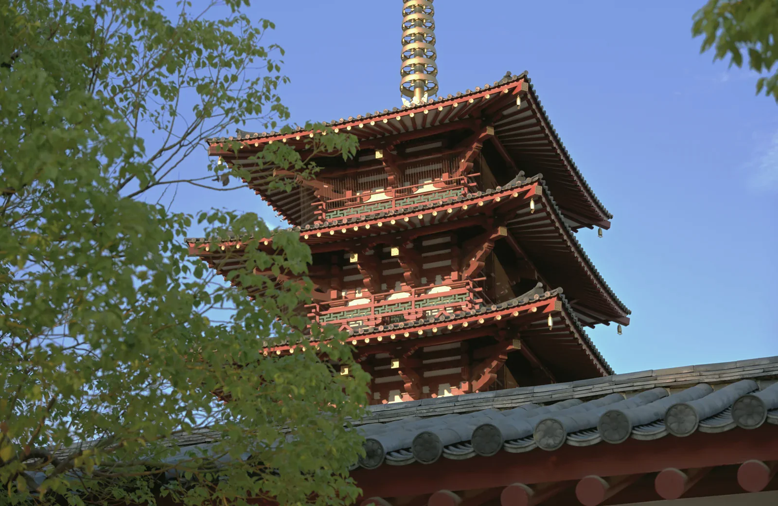 四天王寺の五重塔の実写写真